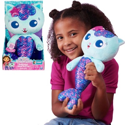 KOCI DOMEK GABI SYRENKOTKA INTERAKTYWNA MASKOTKA MÓWIĄCA ŚW + DŹW 35 CM