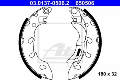 03.0137-0506.2 КОЛОДКИ HAM. FIAT PANDA/500 0,9-1,2/1,3