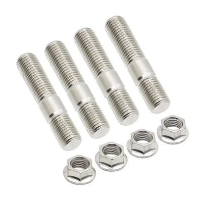 4 / 8 / 12 Pcs Inlet Exhaust Manifold Studs Nuts Steel M10-1.25 for~19718