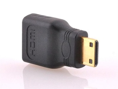 Adapter HDMI na Mini HDMI wtyki GOLD FULL HD