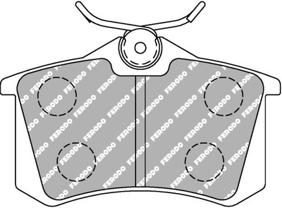 FCP541H DS2500 FERODO КОЛОДКИ AUDI RENAULT VW ЗАДНЄ