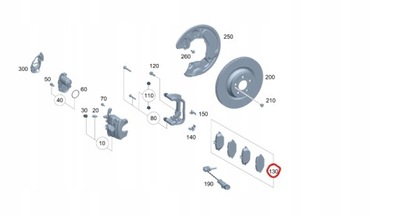 Оригинальные тормозные колодки тормозные mercedes gle фото №1