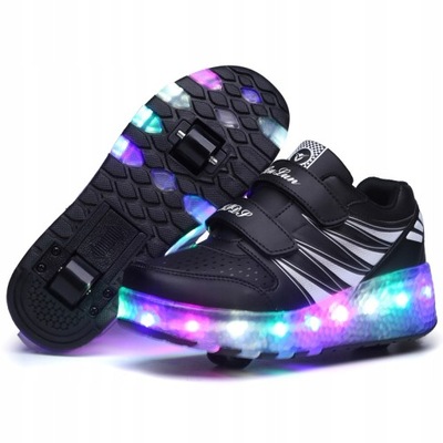 BUTY z ROLKAMI świecące LED butorolki ROZ