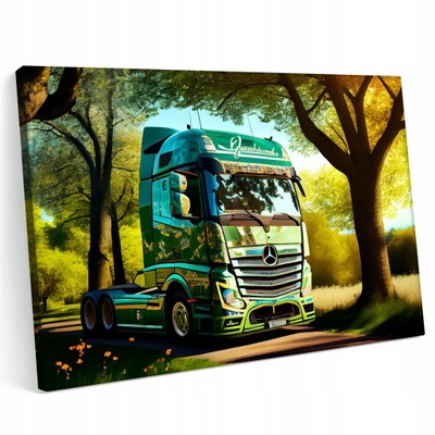 Obraz na płótnie 100x70cm Mercedes Actros Samochód