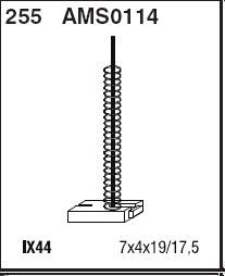 Щетка угольная, генератор magneti marelli 940113190114 фото №1