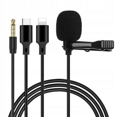 Mini Microphone for iPhone Portable Clip-on Lapel