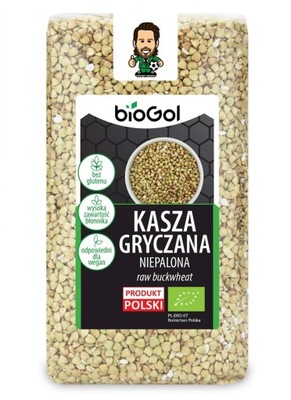 KASZA GRYCZANA NIEPALONA BEZGLUTENOWA BIOGOL 500 g