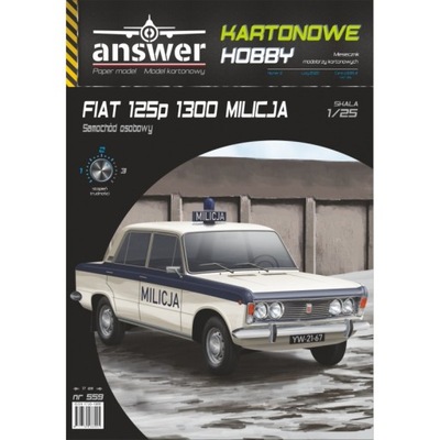 Answer 559 Samochód osobowy Fiat 125p 1300 Milicja