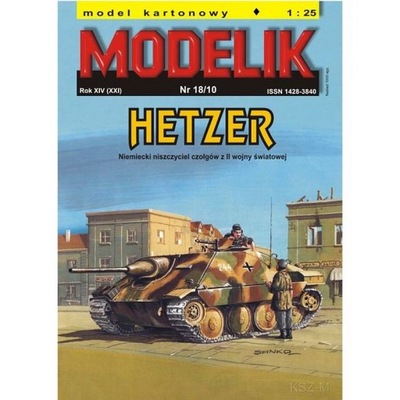 Modelik 18/10 - Niszczyciel czołgów HETZER 1:25