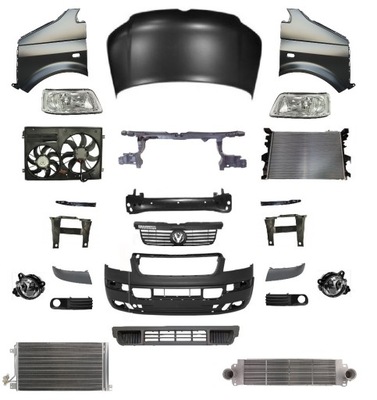 Vw t5 transporter 03-09 перед капот бампер pas фото №1