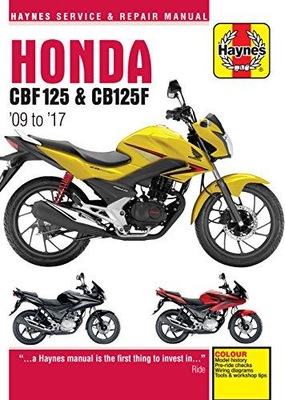 Honda CBF125 & CBF125F 2009-2017 Haynes фото