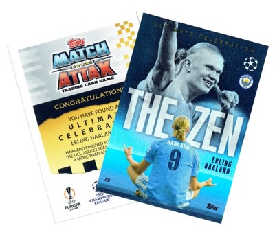 TOPPS MATCH ATTAX 2023-2024 THE ZEN ULTIMATE CELEBRATION HAALAND MANCHESTER