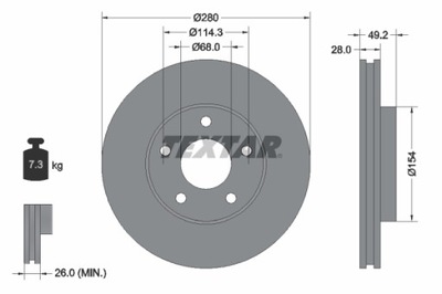 DISC BRAKE 92109403  