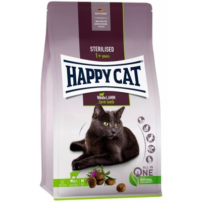 Sucha karma dla kota Happy Cat jagnięcina dla kotów sterylizowanych 10 kg