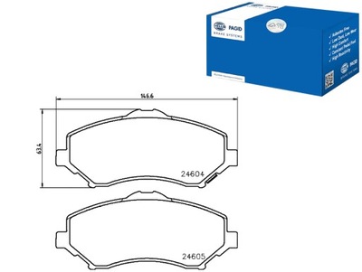 КОМПЛЕКТ КОЛОДОК ШАЛЬМІВНИХ HELLA PAGID K 68044866