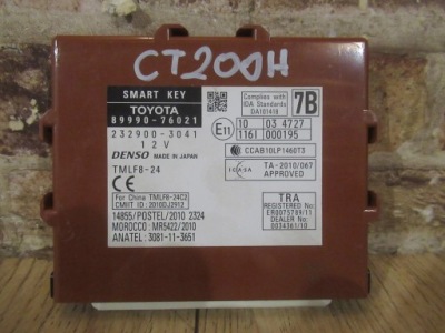 Модуль блок керування smart key 89990-76021 lexus ct200h 2010- рік фото №1