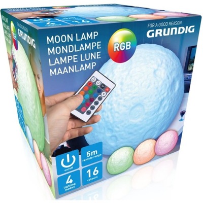 GRUNDIG Lampka nocna LED RGB księżyc 16 kolorów
