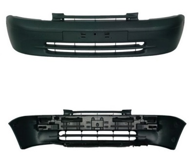 Бампер передній renault kangoo 98-02 чорний новий фото №1