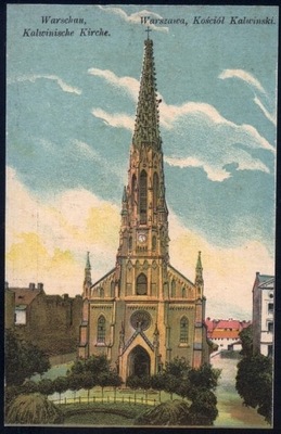 Warszawa. Kościół Kalwiński - Lito 1915