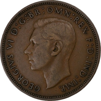Wielka Brytania, George VI, Penny, 1945, London, B