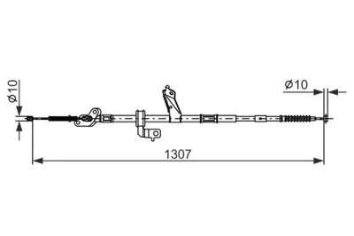 1987482902 CABLE HAM. RECZ. TOYOTA T. RAV 4 1,8-2,0  