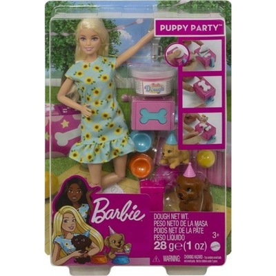 BARBIE PRZYJĘCIE DLA SZCZENIACZKÓW LALKA BARBIE GXV75