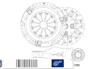 BLUE PRINT КОМПЛЕКТ СЦЕПЛЕНИЯ MAZDA