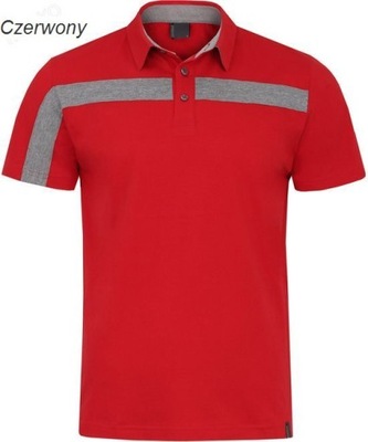 Bawełniana Koszulka Polo Teofil Czerwona L