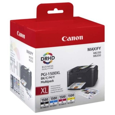 4x tusz org. Canon PGi-1500XL CMYK MB2050 MB2350