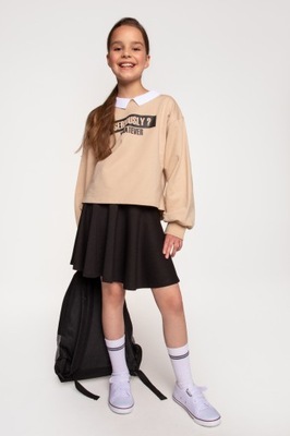 Bluza dla dziewczynki beżowa 164 Coccodrillo