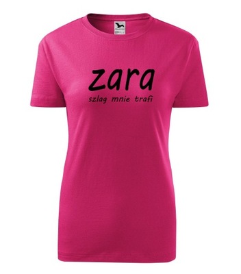 Koszulka T-shirt zara szlag mnie trafi damska