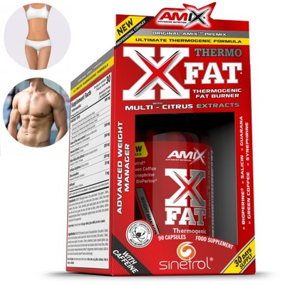 SPALACZ TŁUSZCZU FAT BURNER SINETROL Amix XFAT - odchudzanie Cut Slim Burn