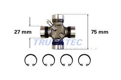 TRUCKTEC CROSS-PIECE SHAFT MERCEDES  