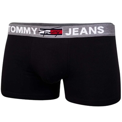 TOMMY HILFIGER BOKSERKI MĘSKIE TRUNK 1P BLACK r.M