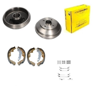 Тормозные барабаны тормозные колодки пружины opel agila 2008- kpl фото №1