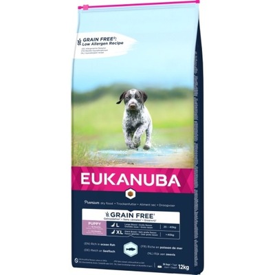 EUKANUBA Grain Free Large Puppy 12kg Dla Szczeniąt