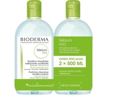 Bioderma Sebium H2O płyn micelarny 2x500ml
