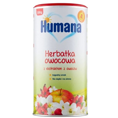 Humana Herbatka owocowa z ekstraktem z ziół po 8 m-cu 200 g