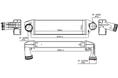 NISSENS ИНТЕРКУЛЕР BMW X3 E83 2.0D 3.0D 09.05-12.11