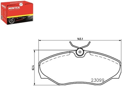 КОЛОДКИ ГАЛЬМІВНІ MINTEX 4106000QAE 93192063 955992