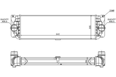 Nissens интеркулер mercedes sprinter 3 5-t 906 фото №1