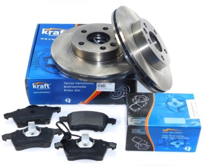 Тормозные диски + тормозные колодки перед vw transporter t4 1996-2003 фото №1