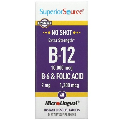 Suplement diety Superior Source B-12 10000 mcg witamina B12 tabletki 60