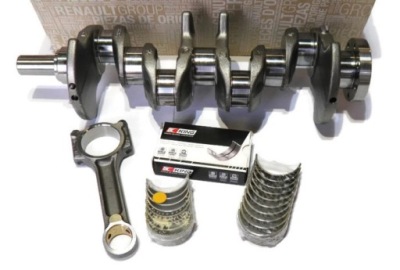 Wał коленчатый шатун вкладыши dacia renault 1.5 dci фото №1