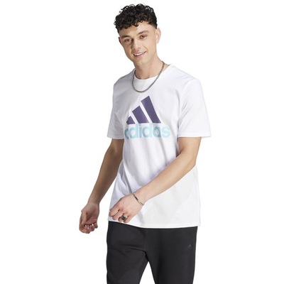Koszulka adidas Big Logo SJ Tee IJ8579 biały XL