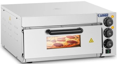 Piec do pizzy z płytą szamotową 1 komora 2000W Royal Catering RCPO-2000-1PE