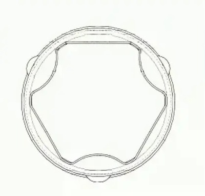 Защита шарнир полуось левый перед 25843 spidan фото №1