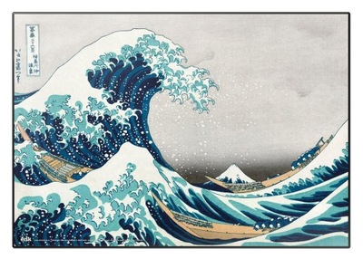 Podkładka na biurko Hokusai 49,5x34,5cm laminowana
