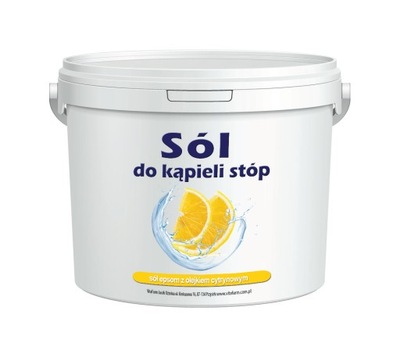 SÓL EPSOM DO KĄPIELI STÓP Z OLEJKIEM CYTRYNOWYM