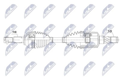 SEMI-EJE DE ACCIONAMIENTO TESLA MODELO 3 17- /PRZEDNIA,TYLNA,L  